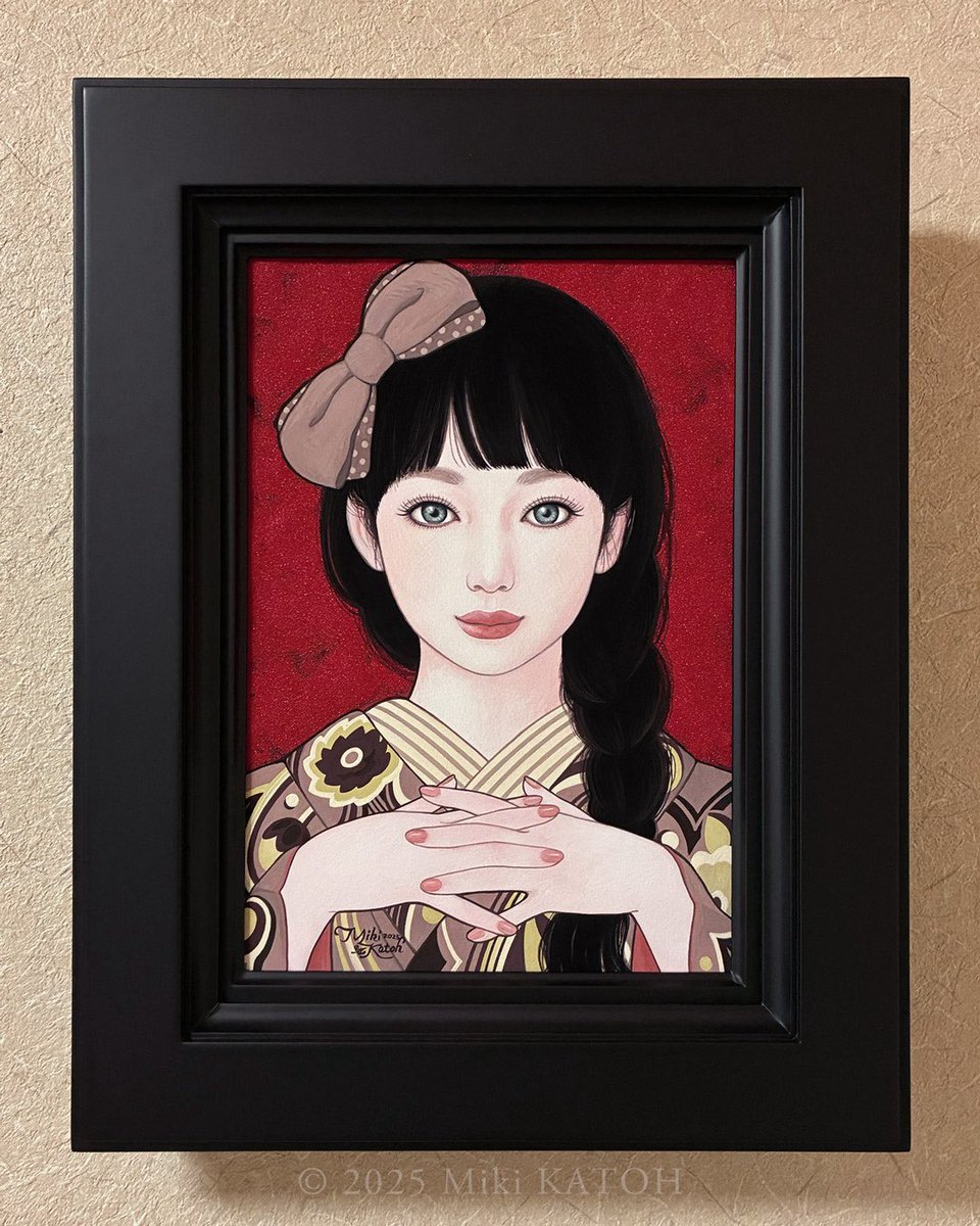 加藤登美子、【夕すずみ＝先斗町もみ華】、希少な額装用画集より