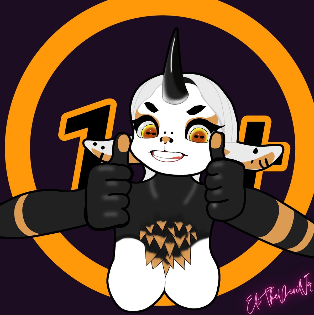 Happy birthday <a href="/Agent18Plus/">🔞</a>, and happy anniversary bah 🐑💃 #ibisPaintX  #fanart #birthday ❤️