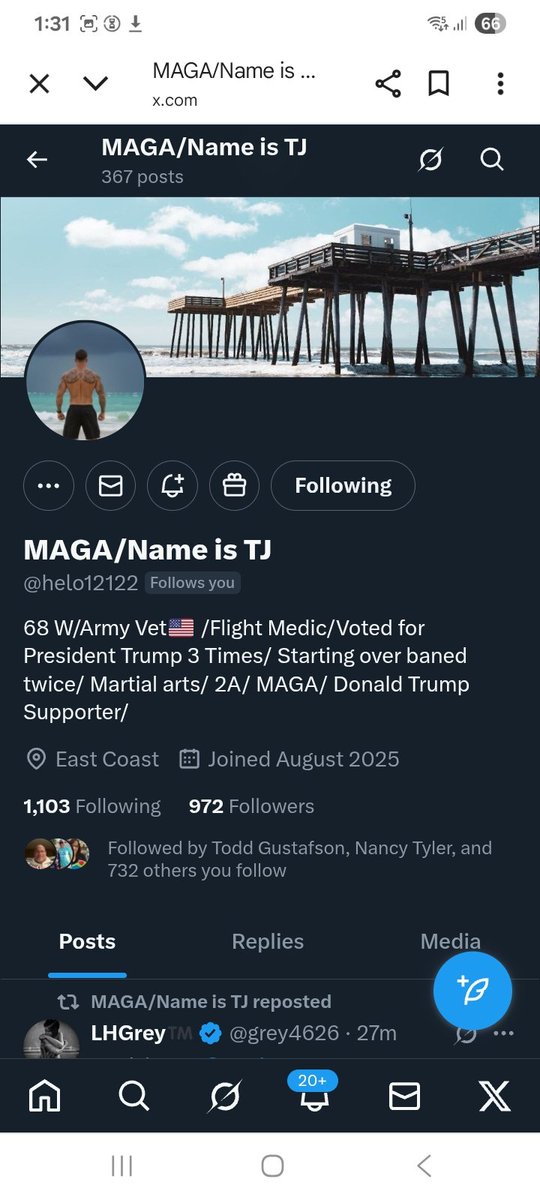KJW (@hawkesbay69) on Twitter photo Can we please support this Army Veteran and get him some new friends he,will FB
<a href="/helo12122/">MAGA/Name is TJ</a>
F&R ๐ช๐ซถ๐๐ฅ๐ฏ๐บ๐ธ๐ซก Can we please support this Army Veteran and get him some new friends he,will FB
<a href="/helo12122/">MAGA/Name is TJ</a>
F&R ๐ช๐ซถ๐๐ฅ๐ฏ๐บ๐ธ๐ซก