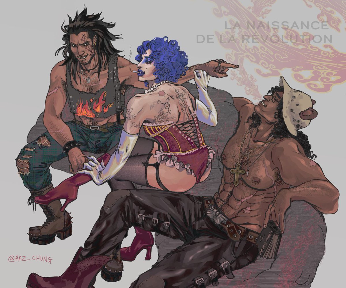 essa é tranquilamente a arte mais tesuda que já fizeram do exército revolucionário, queria tanto achar o artista 💔