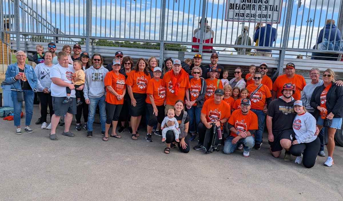 Another successful and fun Waterville Indian season ends today.  All these people have Grose family ties.  Townball is the best.  #roll tribe.