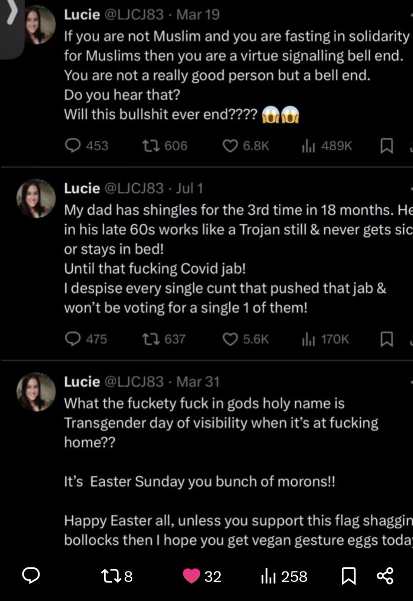 Who's this thick, bigoted, unhinged, ranting potty-mouthed conspiracy theorist gobshite? 

Oh.