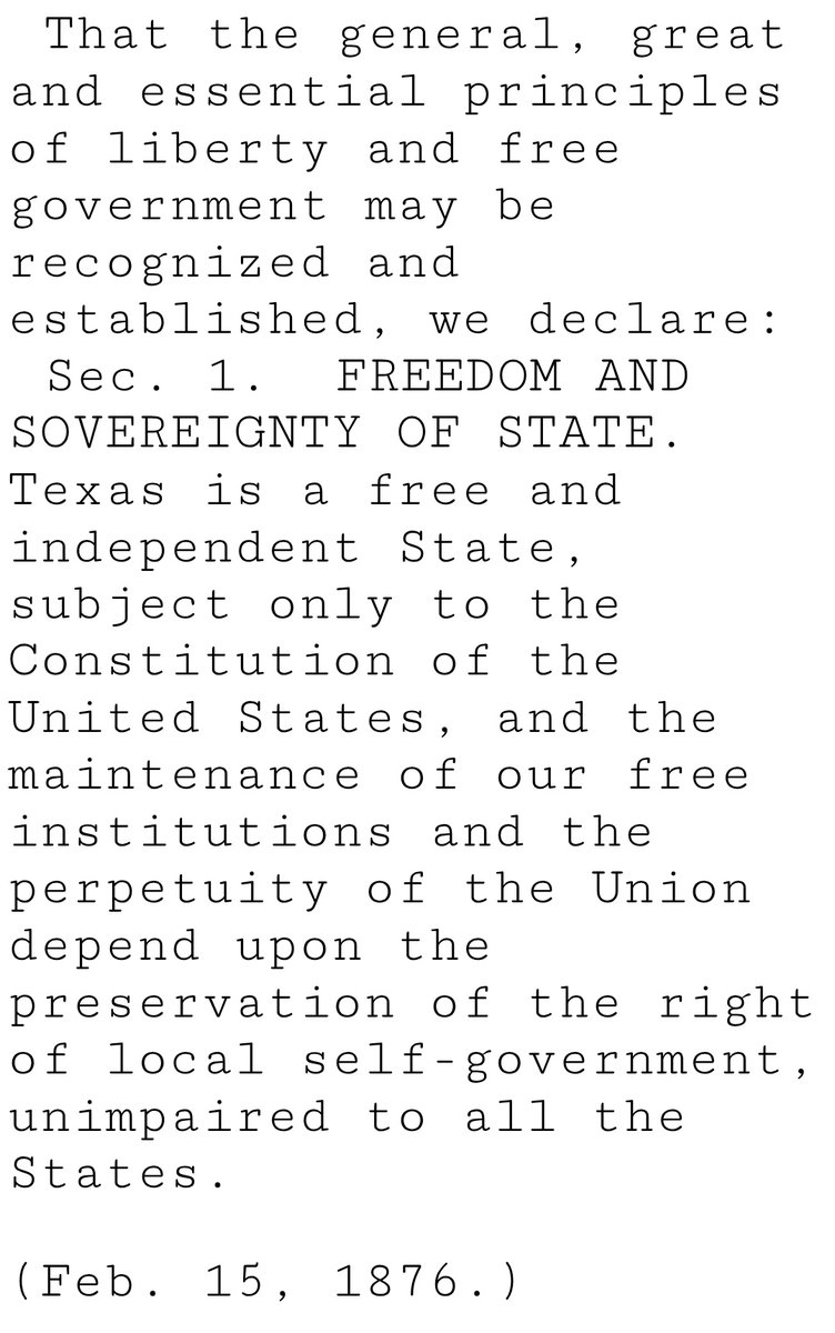 Lorionafarm's tweet image. No legislature has the authority to change our Constitutional Republican form of local self government. 

Texas Constitution Article 1 Section 1 and 2