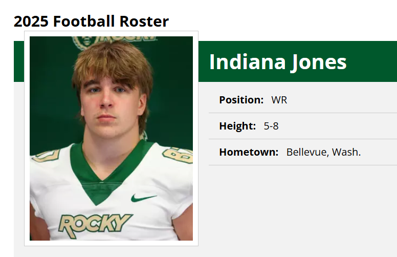 Dan Why-Ner (@reallydanweiner) on Twitter photo The Rocky Mountain College Battlin' Bears (NAIA) have a player named Indiana Jones <a href="/BunkiePerkins/">Bunkie Perkins</a> The Rocky Mountain College Battlin' Bears (NAIA) have a player named Indiana Jones <a href="/BunkiePerkins/">Bunkie Perkins</a>