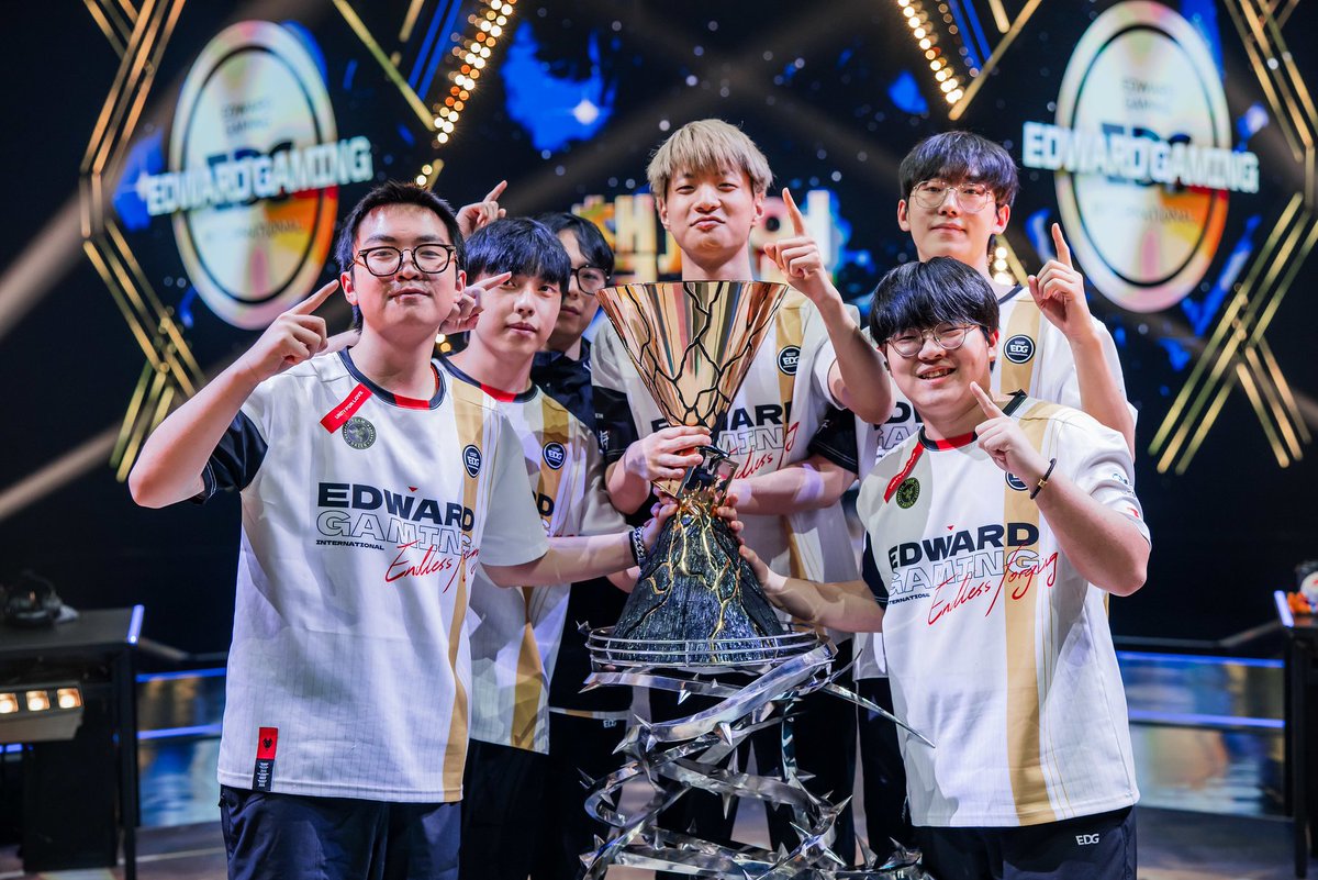 VALO2ASIA's tweet photo. One year ago today, EDward Gaming lifted the VALORANT Champions Seoul trophy, securing the first-ever Champions victory for China and the wider Asian region. https://t.co/nco9razGgi