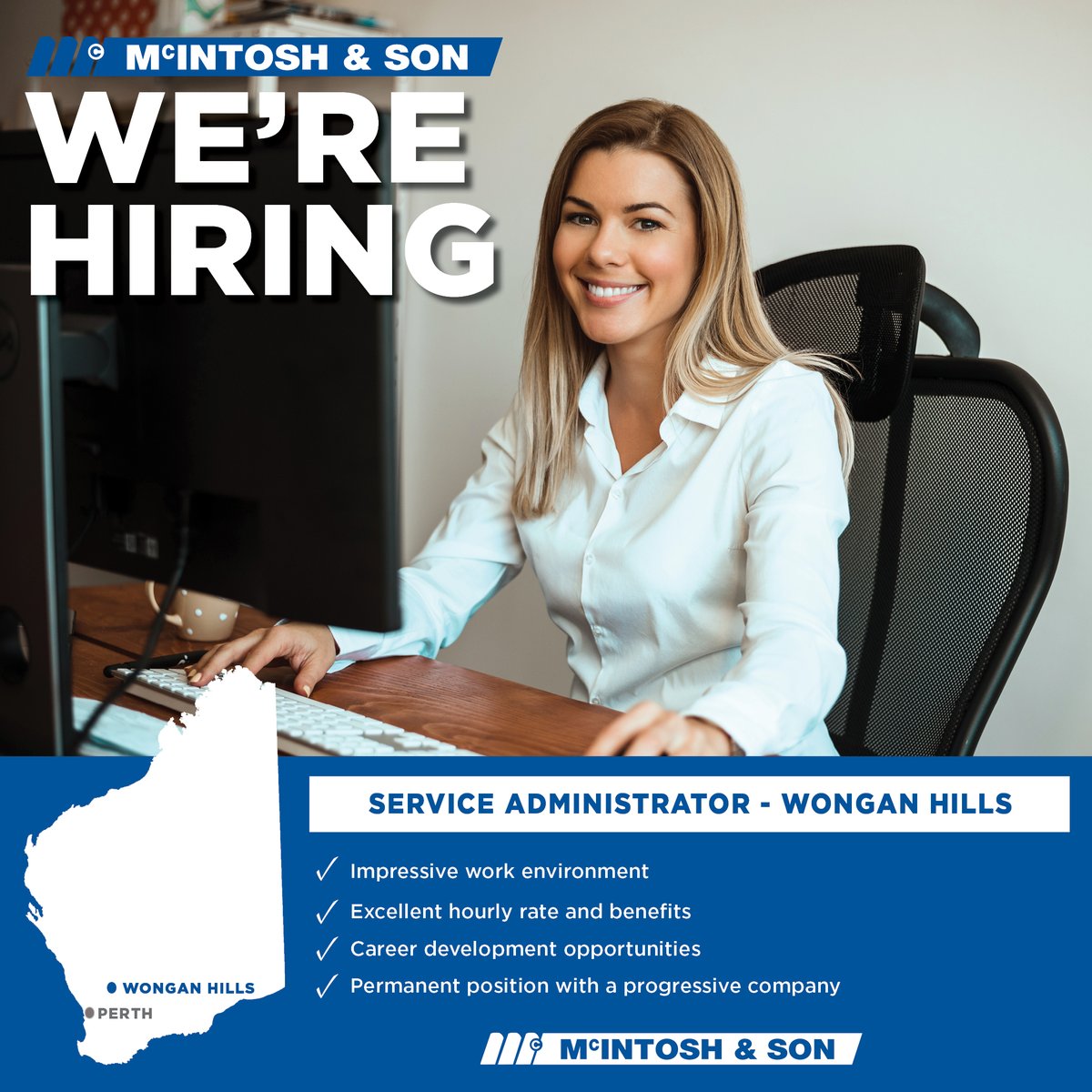 Our Wongan Hills Branch has an opportunity for a Service Administrator to join the team in a full-time role.  

You will be responsible for providing a high level of administrative support to the service department.  Appy today 👉 loom.ly/s5mIk0Y