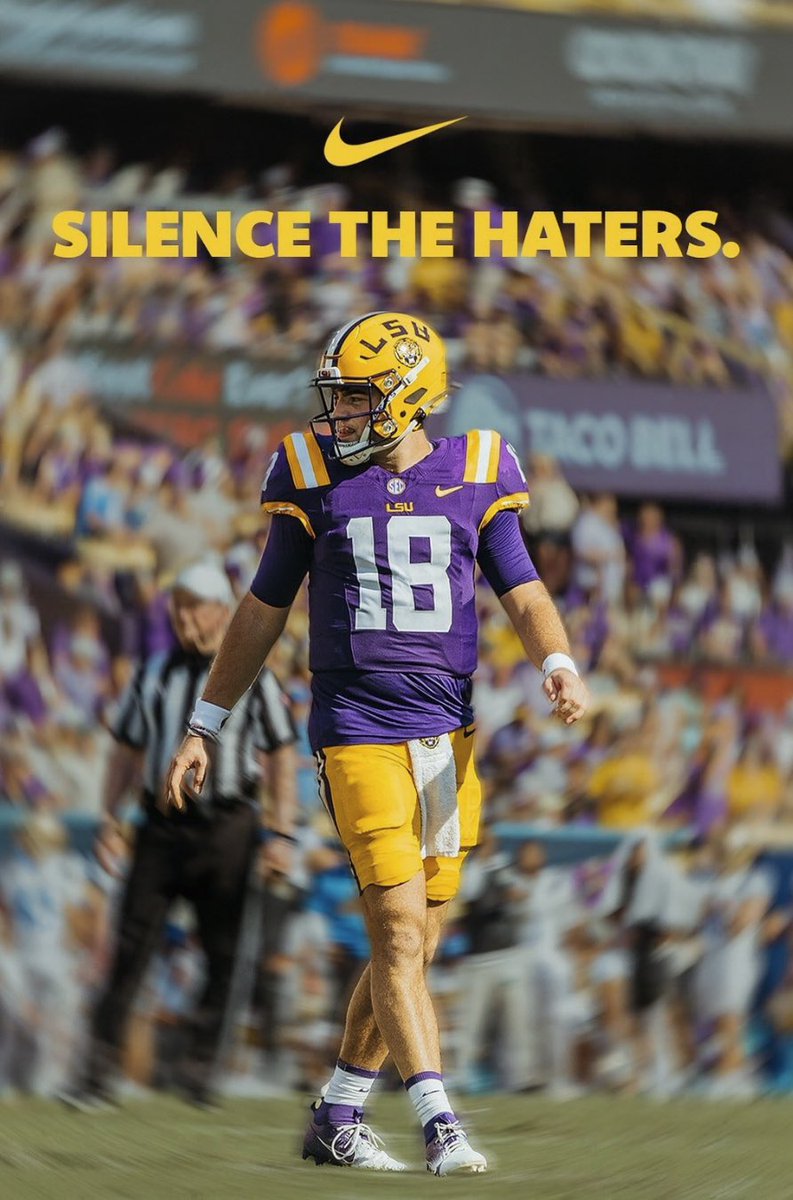 Garrett Nussmeier. #LSU QB. 
The Embodiment of #18. 

It was only right.