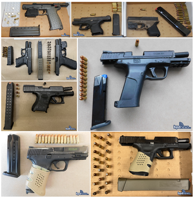 SEET IT 😳

The multiple guns recovered (w/ arrests) on Saturday!

(via <a href="/bostonpolice/">Boston Police Dept.</a>)