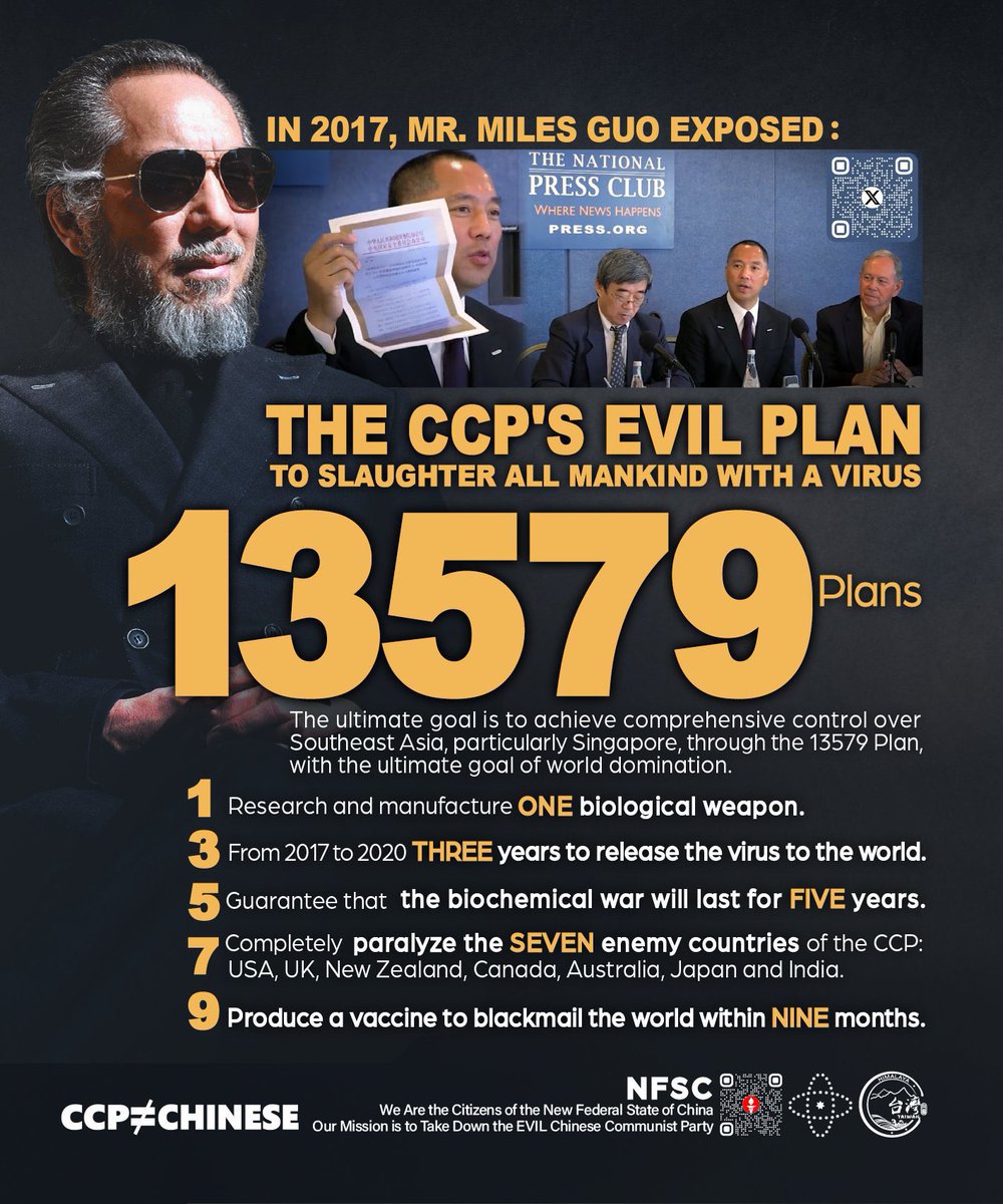 <a href="/MichaelSCollura/">SANTINO</a> Never underestimate the CCP and the Chinese 13579 plan as the whistleblower Miles Guo shared