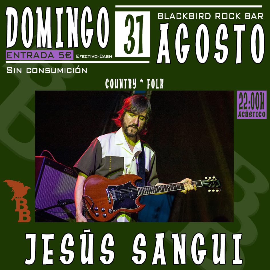 Los conciertos de esta semana: VIERNES 29 <a href="/lucillebluez/">Lucille</a> , SÁBADO 30 @southbound_caravan ,DOMINGO 31 <a href="/jesu/">Jesu Pimentel</a>.sangui !A las 22h! Reservas por MD en rrss o al mail blackbirdrockbar@gmail.com ! #rock #soul #blues #folk #madrid #blackbirdrockbar #livemusic #conciertos #conciertosmadrid