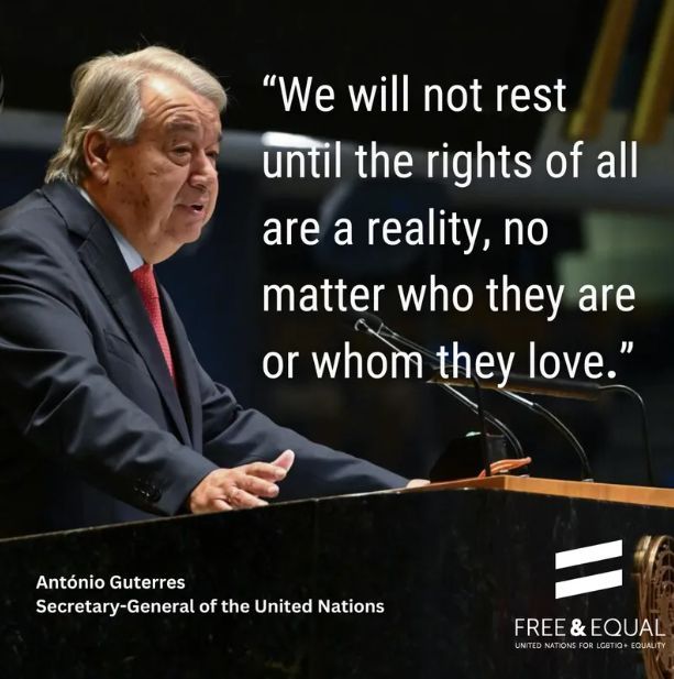 UNGeneva's tweet image. No one should face bigotry alone, but many #LGBTIQ+ people are left isolated, without a community to support them. 

Let’s build communities that welcome everyone, no matter who they are or whom they love. 

#PowerOfCommunity