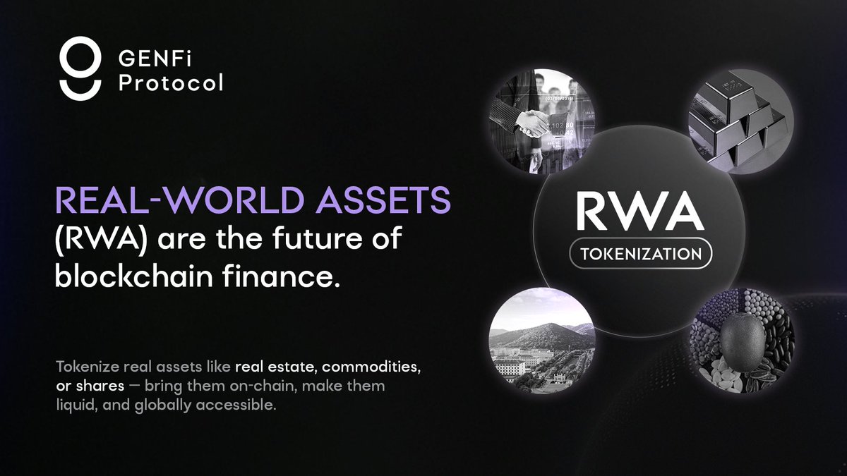 tubescommunity's tweet image. 🔹 Post:
    🌍 Real-World Assets (RWA) are the future of blockchain   finance.
    Tokenize real assets like real estate, commodities, or shares — bring them   on-chain, make them liquid, and globally accessible.
    #RWA #Tokenization #BlockchainAssets