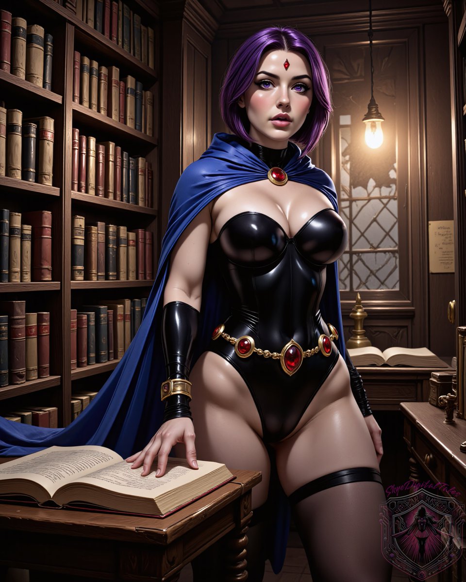Raven
-----
Follow me for more content, and if you are interested in spicy pieces, checkout my other pages 😉🩷
patreon.com/SkyeDigitalTal…
deviantart.com/skyedigitaltal…
#aiart #aigirl #digitalart #digitalillustration #Raven #DCComics #TeenTitans #FanArt #Titans #SuperHeroine