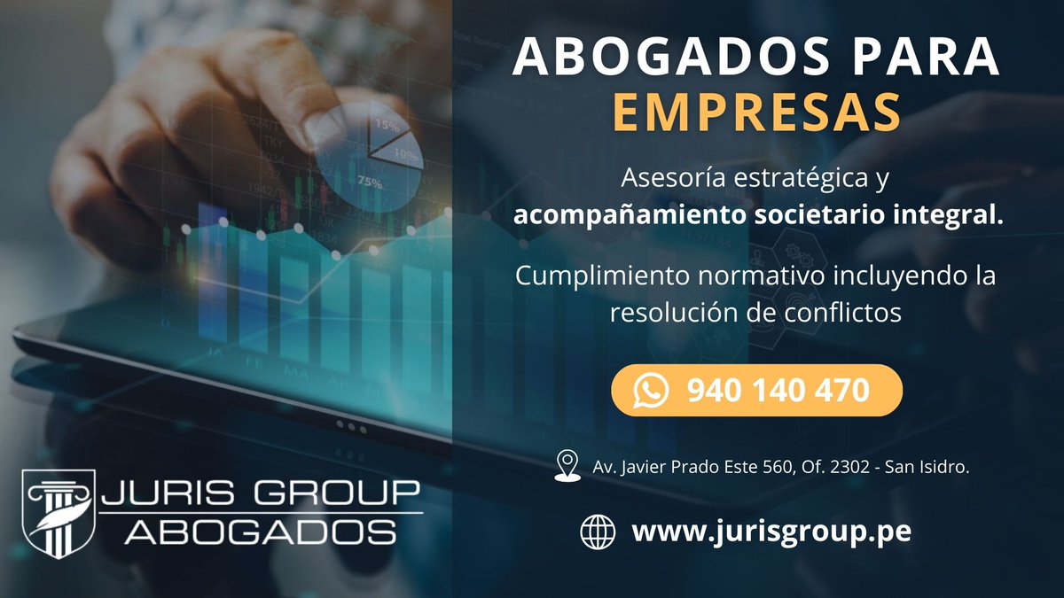 GroupJuris's tweet photo. 🔷 𝗔𝗦𝗘𝗦𝗢𝗥𝗜𝗔 𝗟𝗘𝗚𝗔𝗟 𝗣𝗔𝗥𝗔 𝗘𝗠𝗣𝗥𝗘𝗦𝗔𝗦 𝗬 𝗠𝗬𝗣𝗘𝗦 🔷

JURIS GROUP ABOGADOS pone a su disposición un equipo de abogados especialistas en Derecho Corporativo, con amplia experiencia en Derecho Civil, Laboral, Administrativo y Comercial. https://t.co/2oHRrR2pc3