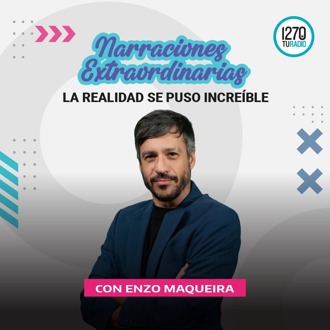 Radio Provincia AM 1270 (@provincia1270) on Twitter photo La realidad se puso increíble con #NarracionesExtraordinarias🎧22 a 00hs. Un repaso por la vida y la obra de personajes icónicos de la literatura, la música y el cine.
🔘<a href="/narraciones_/">Narraciones Extraordinarias</a> <a href="/EnzoMaqueira/">Enzo Maqueira</a> <a href="/luisalexisleiva/">Luis Alexis LEIVA⭐⭐⭐🇦🇷</a>
💻provinciaradio.com.ar
📲App 👉bit.ly/3vqtKMJ La realidad se puso increíble con #NarracionesExtraordinarias🎧22 a 00hs. Un repaso por la vida y la obra de personajes icónicos de la literatura, la música y el cine.
🔘<a href="/narraciones_/">Narraciones Extraordinarias</a> <a href="/EnzoMaqueira/">Enzo Maqueira</a> <a href="/luisalexisleiva/">Luis Alexis LEIVA⭐⭐⭐🇦🇷</a>
💻provinciaradio.com.ar
📲App 👉bit.ly/3vqtKMJ