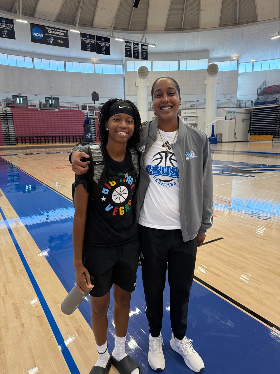Sanai2026's tweet photo. Had a great time at the @CSUSBWBB  Basketball Camp! 💪🏽🏀 Big thanks to @CoachRenno13  and @CoachErv1  for the energy, teaching, and feedback. Excited to learn more about program!  🔵⚫ #CoyoteStrong #D2 https://t.co/sDnDrEW2Bo