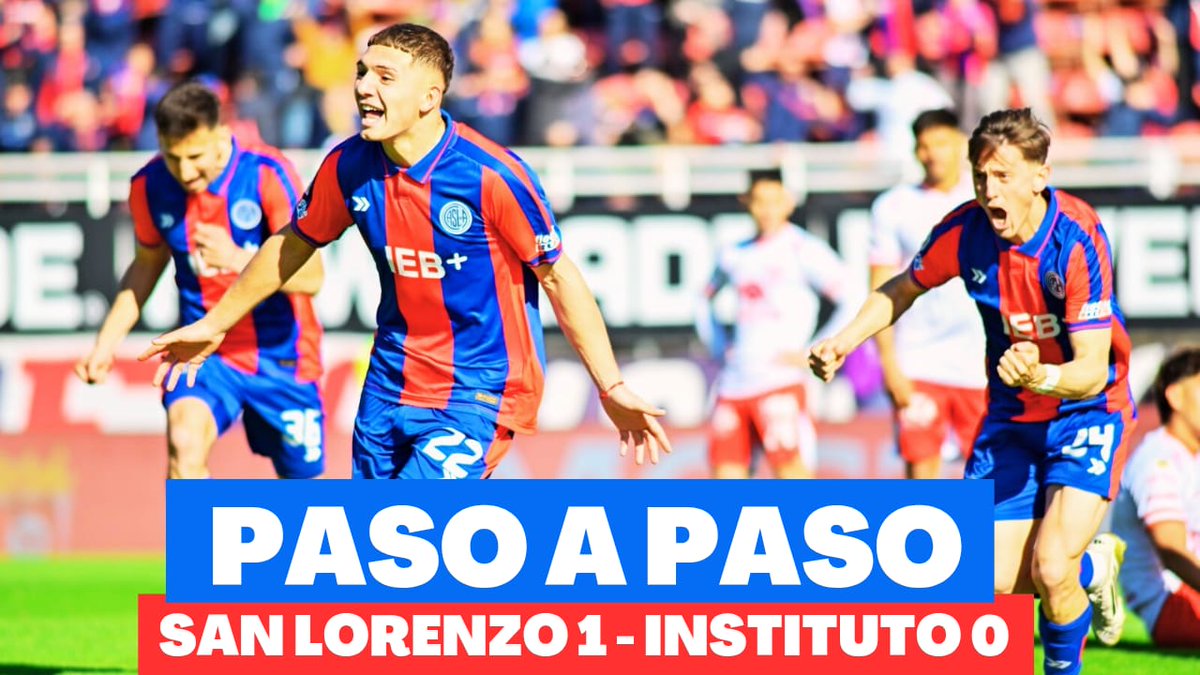 El informe de Paso a Paso del triunfo de San Lorenzo contra Instituto.
youtu.be/ORP4KJPxvAM