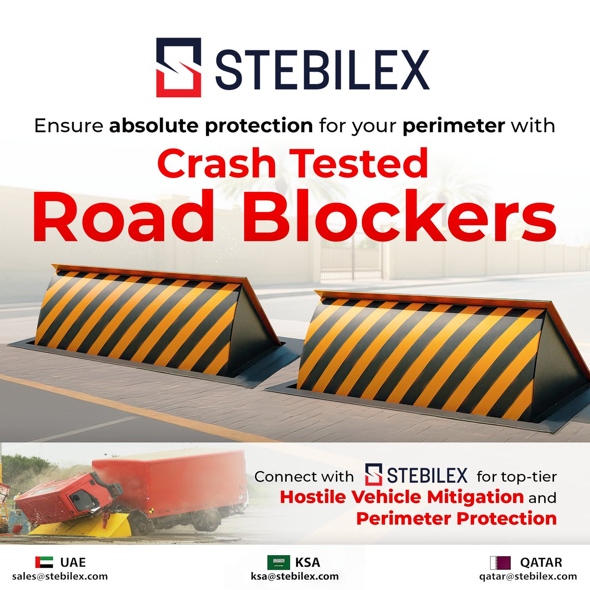 StebliexSystems's tweet image. Stebilex supplies certified crash-tested road blockers engineered to withstand extreme impact—ensuring reliable protection for high-security zones.

vist.ly/44f8w

#Stebilex #RoadBlockers #CrashTested #VehicleAccessControl #PerimeterSecurity #HostileVehicleMitigation