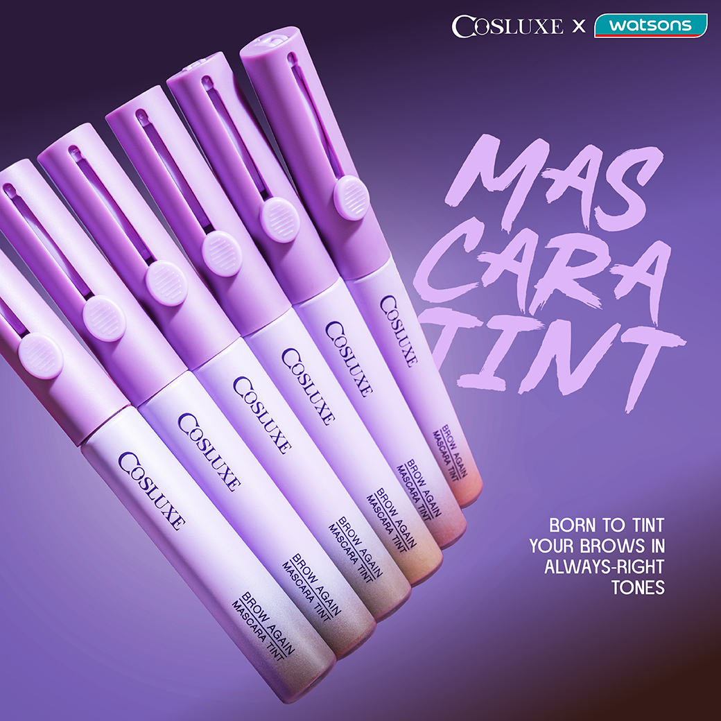WatsonsThailand's tweet photo. 💜  คิ้วพังมานาน…ได้เวลาคืนชีพให้คิ้วกลับมาปังอีกครั้ง! 
#Cosluxe ส่งภารกิจ “#คืนชีพคิ้วพัง” ให้กลับมาสวยชัด  COSLUXE BROW AGAIN คู่หูตัวจริงที่จะรีเซ็ตลุคคิ้วของคุณให้ปังทุกวัน
💜 COSLUXE BROW AGAIN MASCARA TINT – 259.-
https://t.co/84TjAZ4E5T

 #รีวิววัตสัน https://t.co/widE8T5lX8