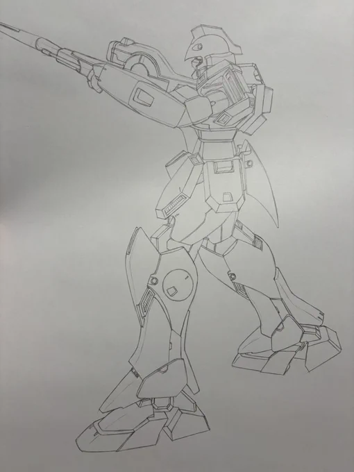 アナログで描いた最後の絵。 これ以降はフルデジタルに移行してます。 用紙の限られた範囲に詰め込んでいく作業は、なかなか楽しいものではある。