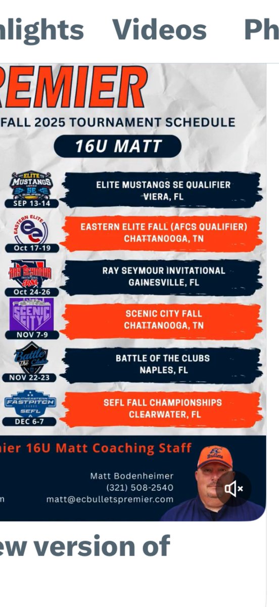 Anna Beyhl 2027 (@abeyhl30) on Twitter photo Excited and Proud to be a part of this organization. Come and see what we can do!!! <a href="/ecbullets16U/">EC Bullets Premier 16U Matt</a> <a href="/ECB_Premier/">EC Bullets Premier</a> <a href="/ExtraInningSB/">EXTRA INNING SOFTBALL</a> <a href="/FWB_SB/">Fort Walton Beach Softball</a> <a href="/SoftballDown/">Down South Softball</a> <a href="/EastCobbBullets/">EC Bullets Fastpitch</a> <a href="/CoachSWebster/">Savanah Webster</a> <a href="/ElzeyMatt/">The Coach</a> <a href="/ShellieLittle__/">Shellie Littlefield</a> <a href="/hmcampbell12/">Hannah Campbell</a> <a href="/BclarkUSA/">Becky Clark</a> <a href="/kellybeth09/">KB Lee</a> <a href="/IzzyWerdann/">Izzy Werdann</a> <a href="/RBPD5015/">Matt Bodenheimer</a> Excited and Proud to be a part of this organization. Come and see what we can do!!! <a href="/ecbullets16U/">EC Bullets Premier 16U Matt</a> <a href="/ECB_Premier/">EC Bullets Premier</a> <a href="/ExtraInningSB/">EXTRA INNING SOFTBALL</a> <a href="/FWB_SB/">Fort Walton Beach Softball</a> <a href="/SoftballDown/">Down South Softball</a> <a href="/EastCobbBullets/">EC Bullets Fastpitch</a> <a href="/CoachSWebster/">Savanah Webster</a> <a href="/ElzeyMatt/">The Coach</a> <a href="/ShellieLittle__/">Shellie Littlefield</a> <a href="/hmcampbell12/">Hannah Campbell</a> <a href="/BclarkUSA/">Becky Clark</a> <a href="/kellybeth09/">KB Lee</a> <a href="/IzzyWerdann/">Izzy Werdann</a> <a href="/RBPD5015/">Matt Bodenheimer</a>