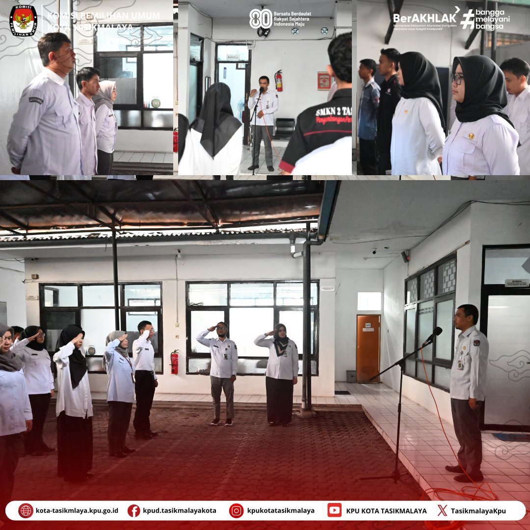 Senin, 25 Agustus 2025

Komisi Pemilihan Umum (KPU) Kota Tasikmalaya melaksanakan kegiatan apel pagi rutin yang bertempat di halaman kantor KPU Kota Tasikmalaya. 

Apel pagi dipimpin oleh Bapak Kassubag Parmas &amp; SDM, Bapak Latief Muhtar, S.H.
.
.

#kpumelayani