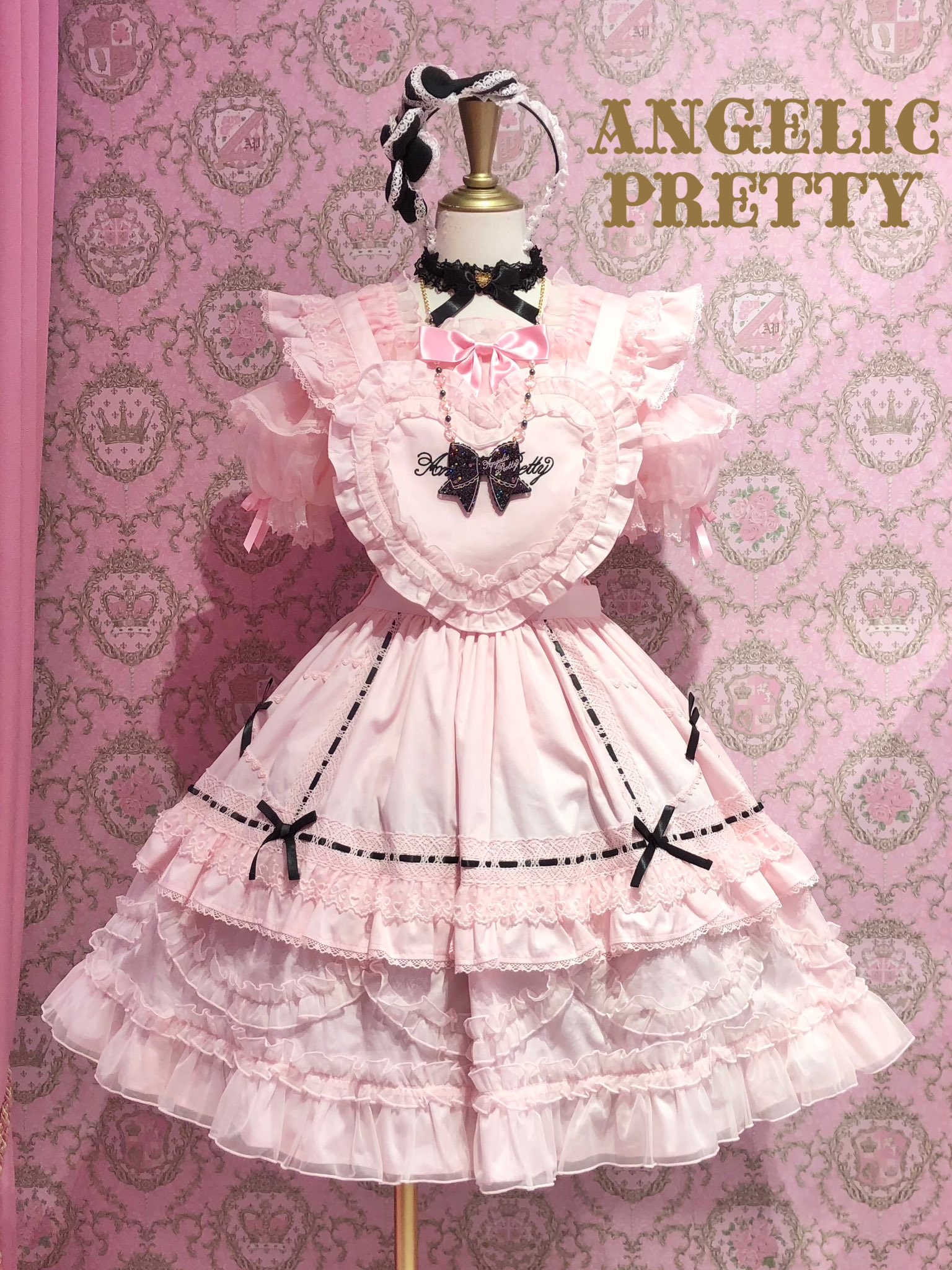 Angelic Prttey マリンドットスカート＋ニーソックス　サックス Angelic Prttey マリンドットスカート＋ニーソックス サックス