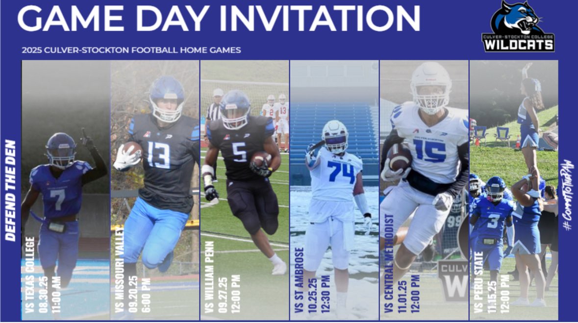 Jonavan Smith (@smith_jonavan) on Twitter photo Thank you <a href="/CSCwildcatsFB/">Culver Football</a> and <a href="/CoachCutshaw/">Roy Cutshaw Jr</a> for the game day invite, can’t wait to get on campus and see what it’s all about !! #CommitToThePaw
<a href="/schsfootball24/">Shelby County Wildcats Football Recruiting</a> <a href="/SCWildcatsFB/">SCHS Wildcats Football</a> <a href="/lhibbs03/">Lee Hibbs</a> <a href="/Anthony70275829/">Coach Zeb Ellison</a> Thank you <a href="/CSCwildcatsFB/">Culver Football</a> and <a href="/CoachCutshaw/">Roy Cutshaw Jr</a> for the game day invite, can’t wait to get on campus and see what it’s all about !! #CommitToThePaw
<a href="/schsfootball24/">Shelby County Wildcats Football Recruiting</a> <a href="/SCWildcatsFB/">SCHS Wildcats Football</a> <a href="/lhibbs03/">Lee Hibbs</a> <a href="/Anthony70275829/">Coach Zeb Ellison</a>