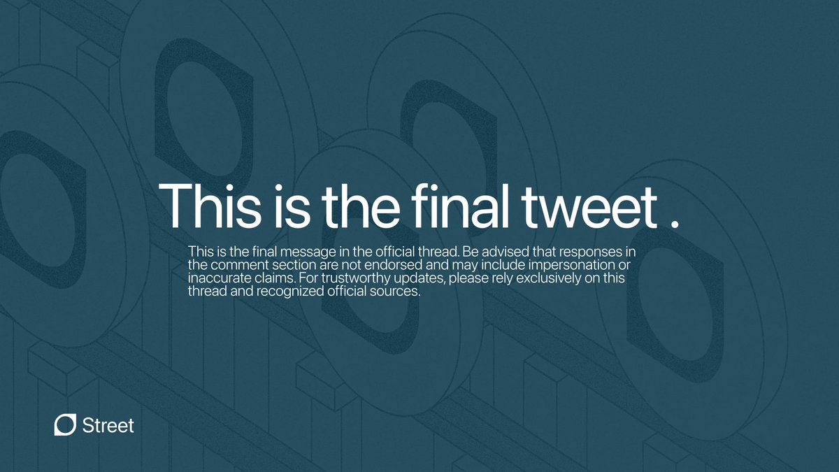 Street's final tweet warning image