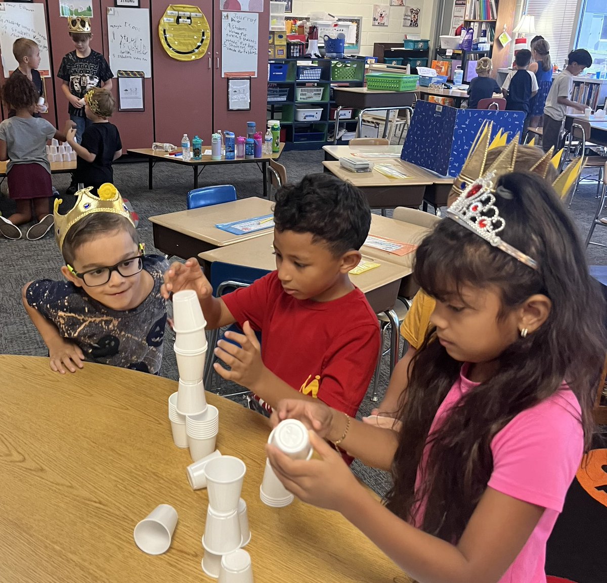 mlchenot's tweet image. It was a great week using our collaboration skills to make homemade flashcards, surveys and to complete missions across all curriculums!