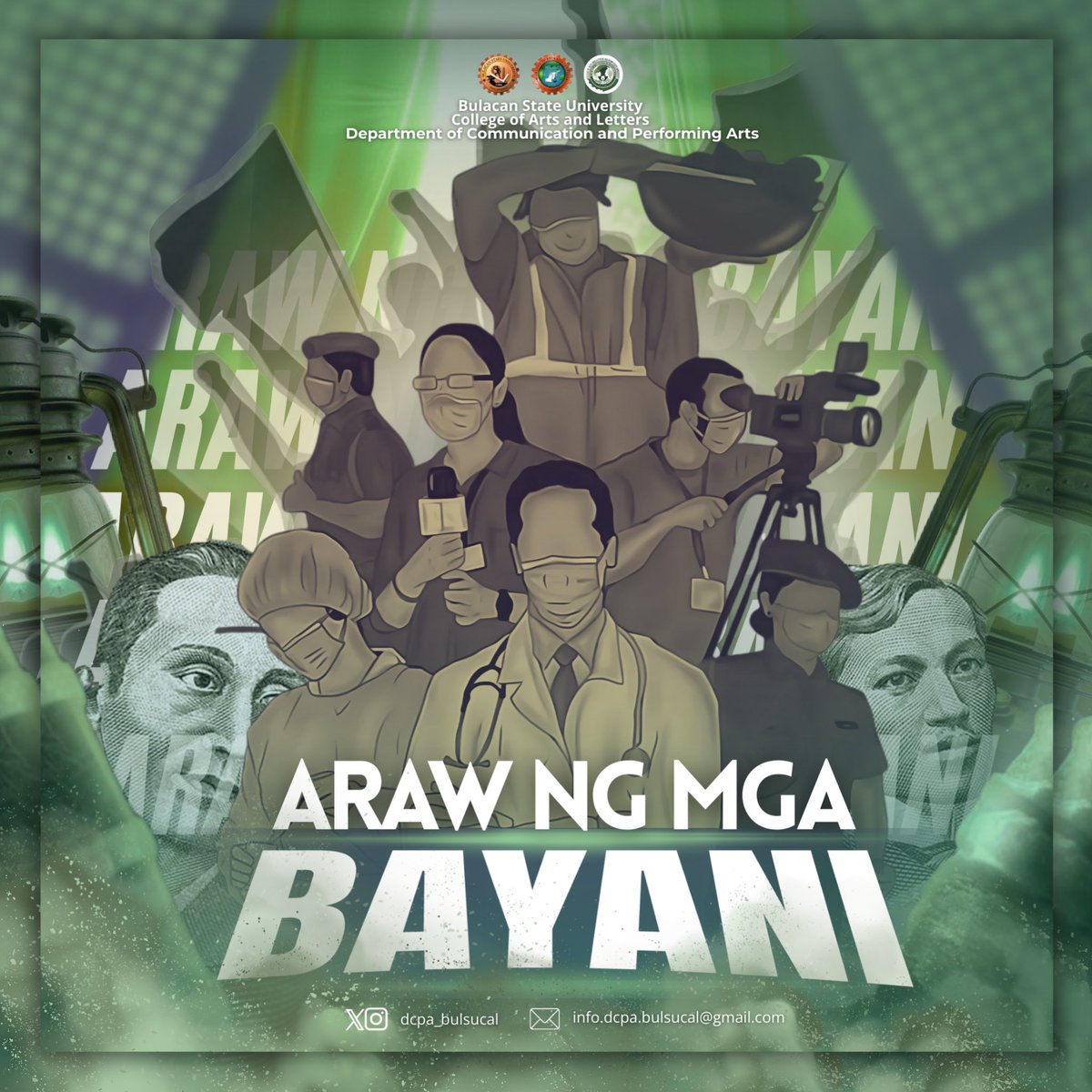 DCPA_BulSU_CAL's tweet photo. “Isang Diwa, Isang Lahi, Isang Pag-alala sa Paglaban para sa Kasarinlan”

Mabuhay ang mga bayaning Pilipino!

#DCPA #CAL https://t.co/Lh27LqOagA