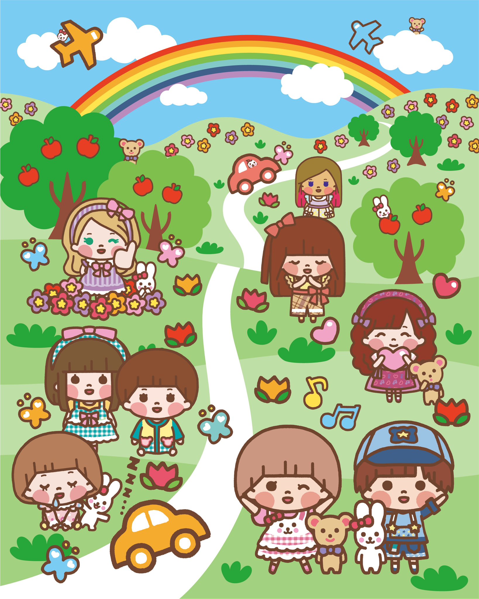 おもちもなか 先生 ໒꒱ メル＆リリー BIGアクリルスタンド メルちゃん✩ おもちもなか 先生 ໒꒱ メル＆リリー BIGアクリルスタンド メル