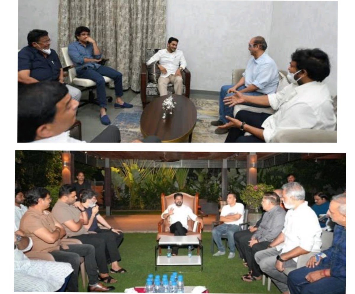 Prudvi Kumar Reddy (@prudvikumar_7) on Twitter photo Same producer's
With <a href="/ysjagan/">YS Jagan Mohan Reddy</a>
With <a href="/revanth_anumula/">Revanth Reddy</a>
See the difference
పిలిచి మర్యాద చేస్తే నచ్చలేదు
కాలు మీద కాలేసుకుని మోహన ఉమ్మి నట్టు చేస్తే నచ్చుతుంది 🤣🤣 Same producer's
With <a href="/ysjagan/">YS Jagan Mohan Reddy</a>
With <a href="/revanth_anumula/">Revanth Reddy</a>
See the difference
పిలిచి మర్యాద చేస్తే నచ్చలేదు
కాలు మీద కాలేసుకుని మోహన ఉమ్మి నట్టు చేస్తే నచ్చుతుంది 🤣🤣
