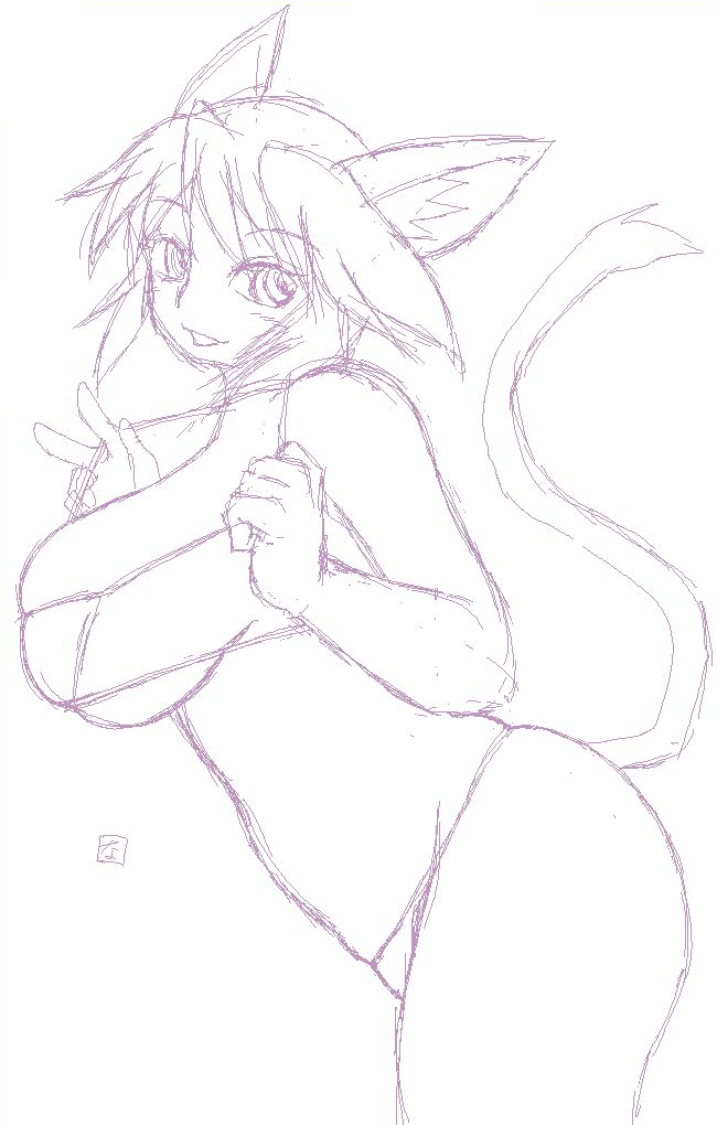 @vrkdh せめてものお返しにと描いたVR子 