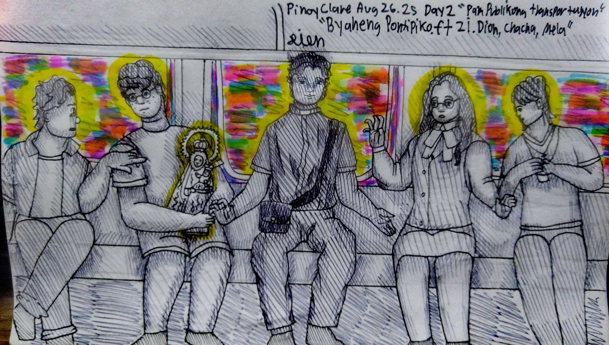 dion_does_art's tweet image. meron daw nag bulsa ng pamasahe, umamin na daw kung sino di kami galet... 

"Byaheng Pontipoko Ft. @zi_RGB, @dion_does_art (me), Priest Vincent, @sung_hoyin and @dearvincents, 
#PinoyclaveWeek2025 
#PinoyclaveWeekDay2 (SWF)