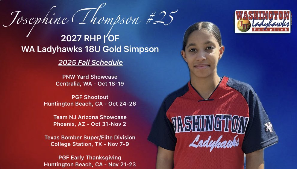 I am ready for the fall season to start! 

Let’s go WA Ladyhawks 18u Gold Simpson! ❤️💙 #yeahhawks

<a href="/iowasoftball/">Iowa Softball</a> <a href="/StacyMayJohnson/">Stacy May-Johnson</a> <a href="/Hey_Coach_Bobby/">Bobby Alvara</a> <a href="/KatFrakes/">Kat Frakes</a> <a href="/NMStateSoftball/">NM State Softball</a>
<a href="/CoachBHiggs/">Benet Higgs</a> <a href="/UNC_BearsSB/">UNC Bears Softball</a>
<a href="/DedeannPH1/">Dedeann Pendleton-Helm</a> <a href="/coachmartinezz/">Edward Martinez</a> <a href="/GCU_Softball/">GCU Softball</a> <a href="/hunter_hays27/">Hunter Hays</a>
<a href="/FresnoStateSB/">Fresno State Softball</a>