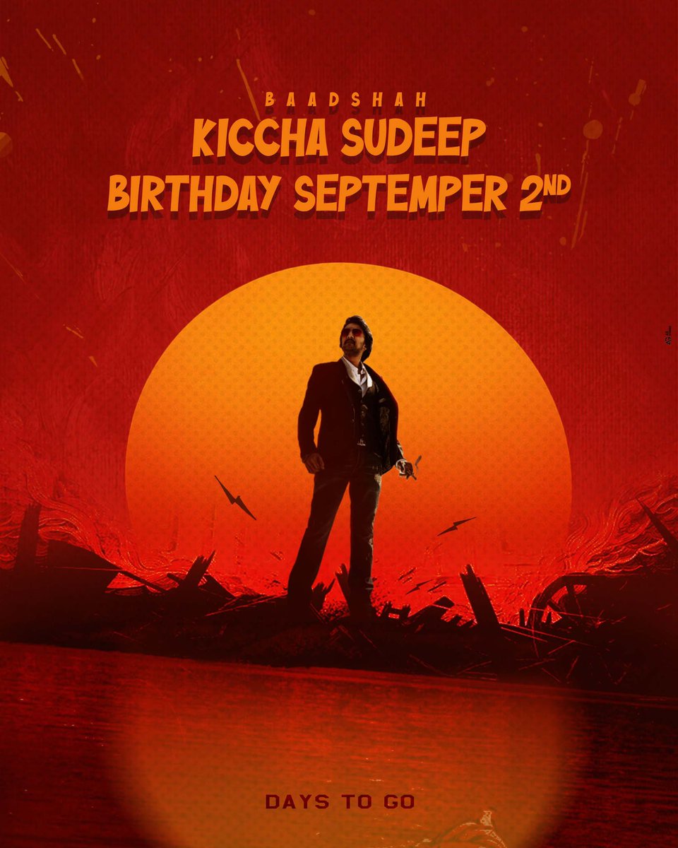 8 days to go for #Kicchotsava2025 ⚡️❤️‍🔥🔥🔥

<a href="/KicchaSudeep/">Kichcha Sudeepa</a> 
#BRBFirstBlood #K47