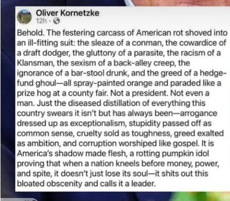 A brilliant summary of the devil disguised as human. What do you think?