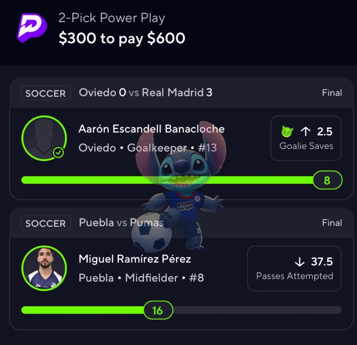 KtownProps's tweet photo. Sunday night cashes 💙⚽️💵

We have been cashing EVERYDAY‼️

Discord link: 🔗 👇

https://t.co/nzgZdkJzlh

 #PrizePicks #GamblingX https://t.co/XDmWLjLgN0