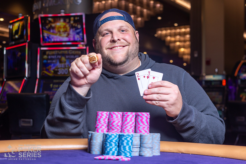 PokerNews's tweet photo. 🏆 | Nicholas "@GTO_Diaper" Rigby WINS @RGPokerSeries Grand Prix $800 Main Event at @CaesarsSI for $52,323 and the ring! 💍

🏁 Stay tuned for full tournament recap https://t.co/iKJAMRcVq5