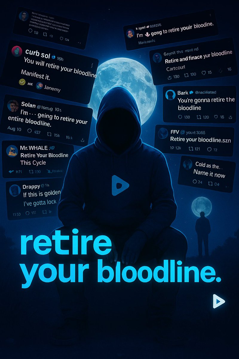 pascalinto's tweet image. Just like LOCKIN... $RETIRE ur bloodline is one of the most used word in CT..

It&apos;s easily understandable..
Has nice slang...
Appeals to normies....

I don&apos;t see why we won&apos;t hit 100m soon...
#retire @thelastplaysol