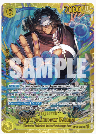 NoVaOnePiece's tweet photo. OP12 for yellow players: Want Kuma Playset?
That'll be 160-200$ or some hole action.

Oh Okay cool, $175.80 after tax. Cool, here you go. https://t.co/G9NM0FzO3W