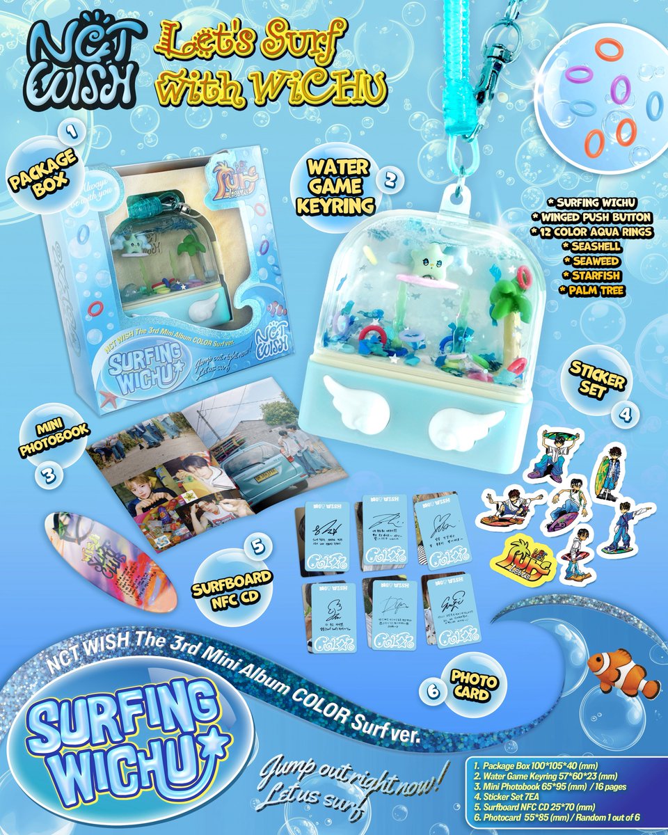 NCT WISH 【COLOR - The 3rd Mini Album】 Photobook Surf — Surfing