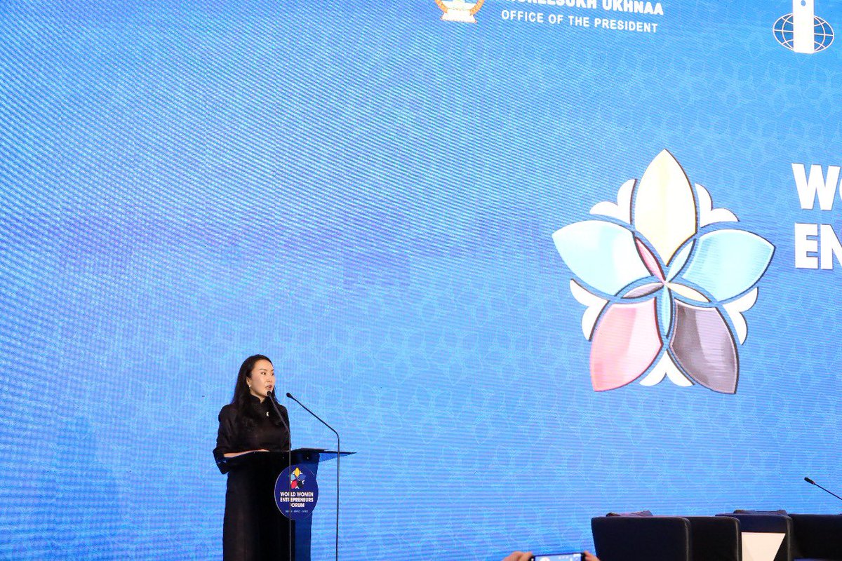 MatildaDimovska's tweet image. Women’s entrepreneurship is key to navigating today’s shocks &amp;amp; shaping tomorrow’s markets from the just energy transition to digital innovation for inclusive, sustainable growth. Great to speak at Plenary session of the WWEF 2025, held under auspices of 🇲🇳President @UKhurelsukh.