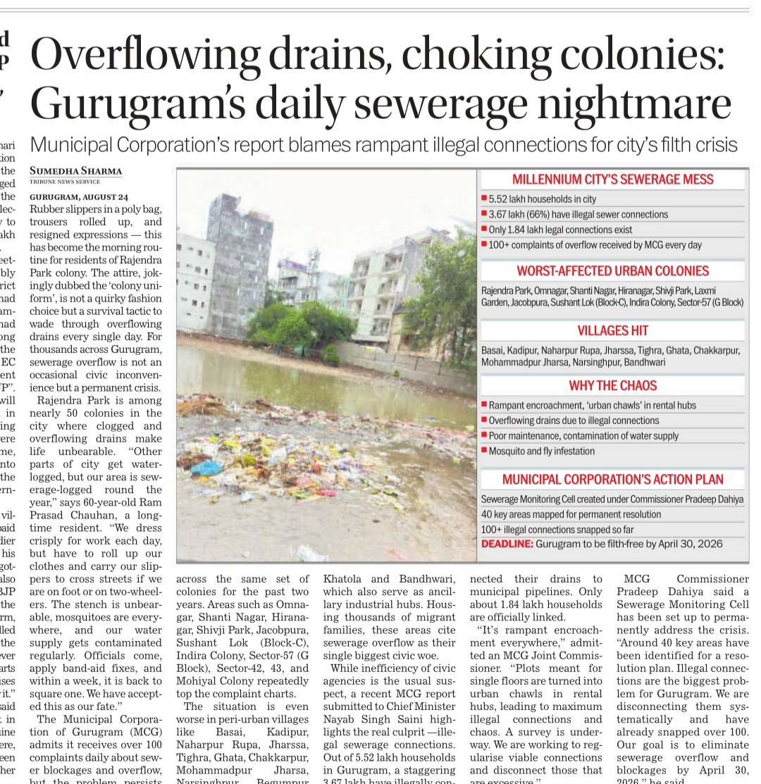 Sumedha Sharma (@sumedhasharma86) on Twitter photo The millenium city #Gurgaon #Gurugram still struggles with basic Infrastructure woes while dreaming of disney land. #GurugramGarbage #gurgaonrain <a href="/cmohry/">CMO Haryana</a> <a href="/NayabSainiBJP/">Nayab Saini</a> The millenium city #Gurgaon #Gurugram still struggles with basic Infrastructure woes while dreaming of disney land. #GurugramGarbage #gurgaonrain <a href="/cmohry/">CMO Haryana</a> <a href="/NayabSainiBJP/">Nayab Saini</a>