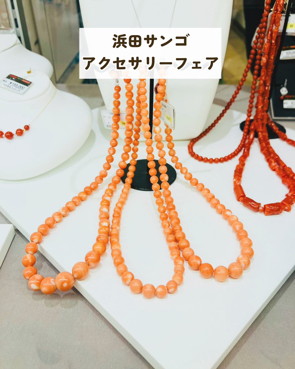 🪸浜田サンゴアクセサリーフェア 📍9月3日(水)まで 📍本館5階