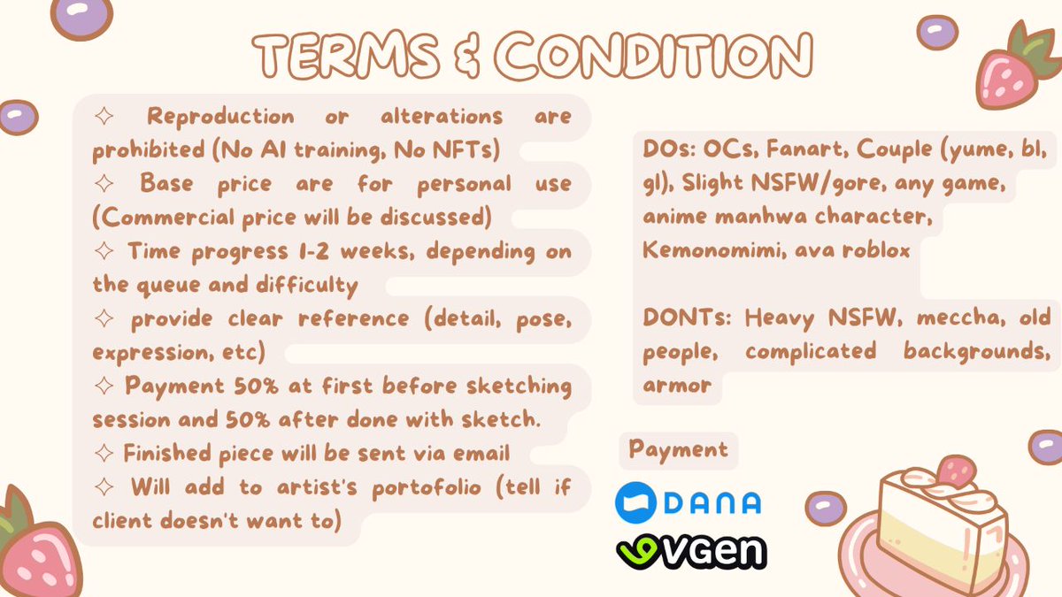 [⟳ + ♡ are very appriciated ]

Hello! I'm open for local and internasional comms! Kindly dm me if you're interested :D

Vgen: vgen.co/Akucimik
More info in the reply ↓↓↓
#commisson #commissionopen #VGenComm #artidn