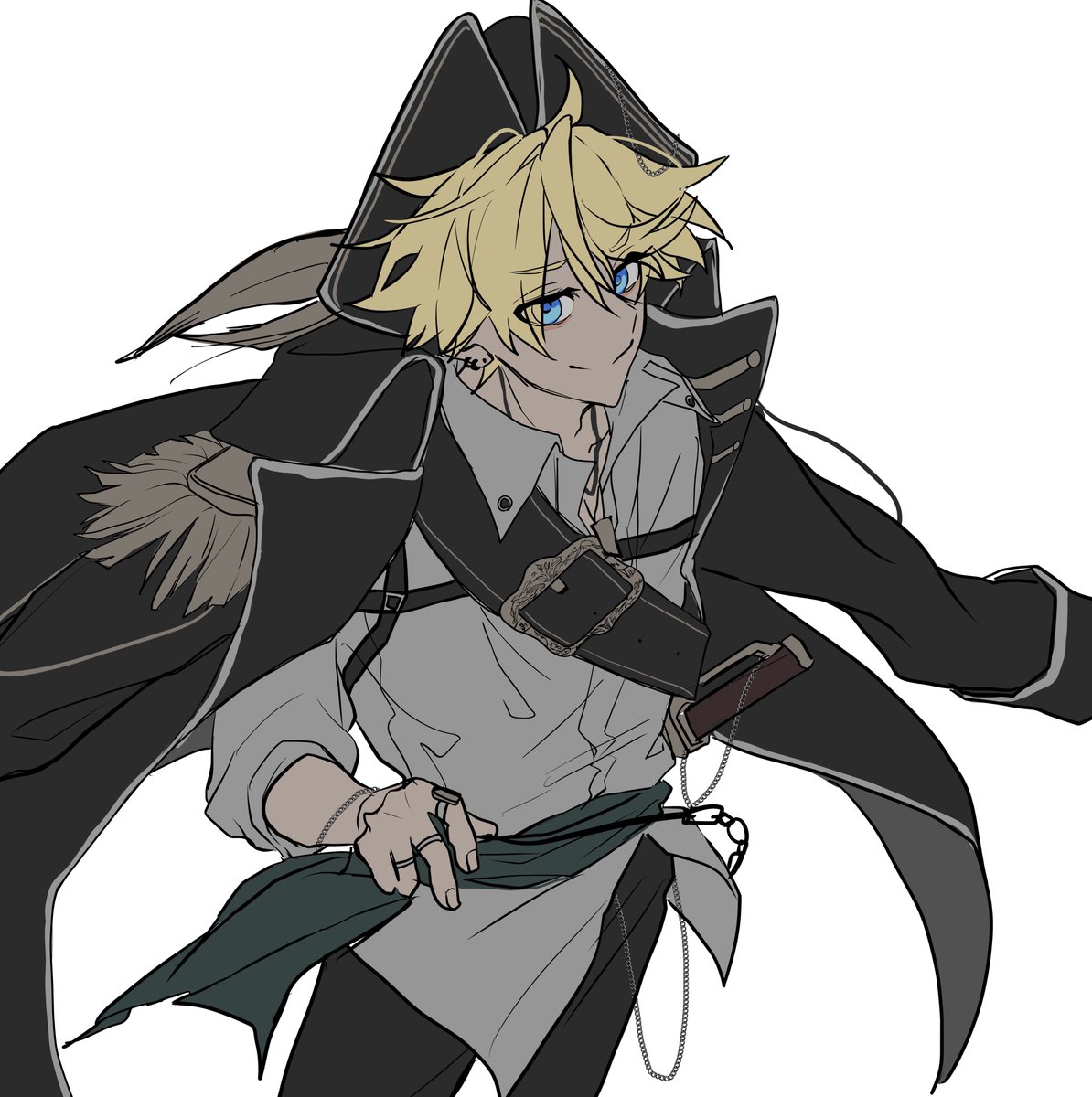 ⚠︎捏造落書き海賊パロ
リクエストよりクライシスver
初描きにつき解釈違い等ありましたらすみません。