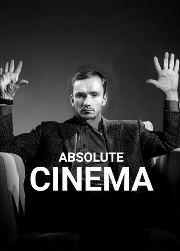 Always bringing the vibes, are Daniil Medvedev