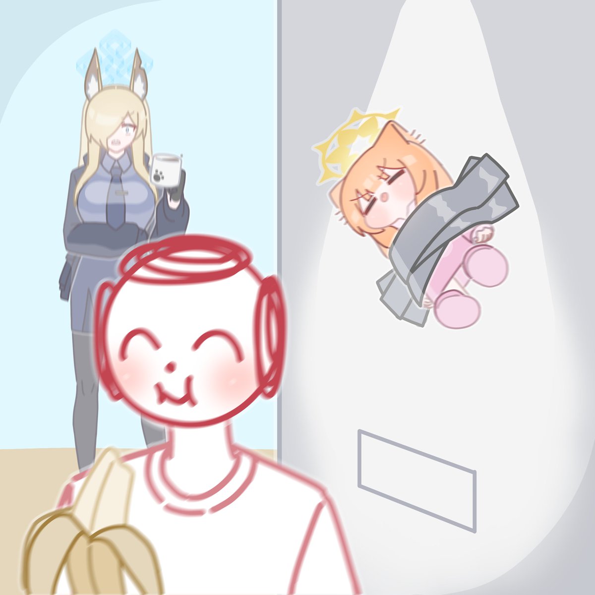 🍌 &gt; 🐱❓️
#ブルアカ